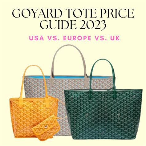 goyard bags prices 2023|goyard wallet price 2023.